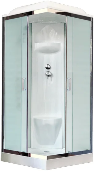 

Душевая кабина Royal Bath 90х90 хром стекло матовое