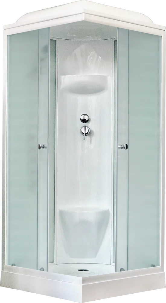  Душевая кабина Royal Bath 90х90 белая стекло матовое