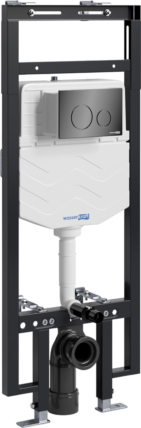 

Система инсталляции для унитазов Wasserkraft Dinkel 58TLT.010.ME.PB02 с кнопкой смыва черной