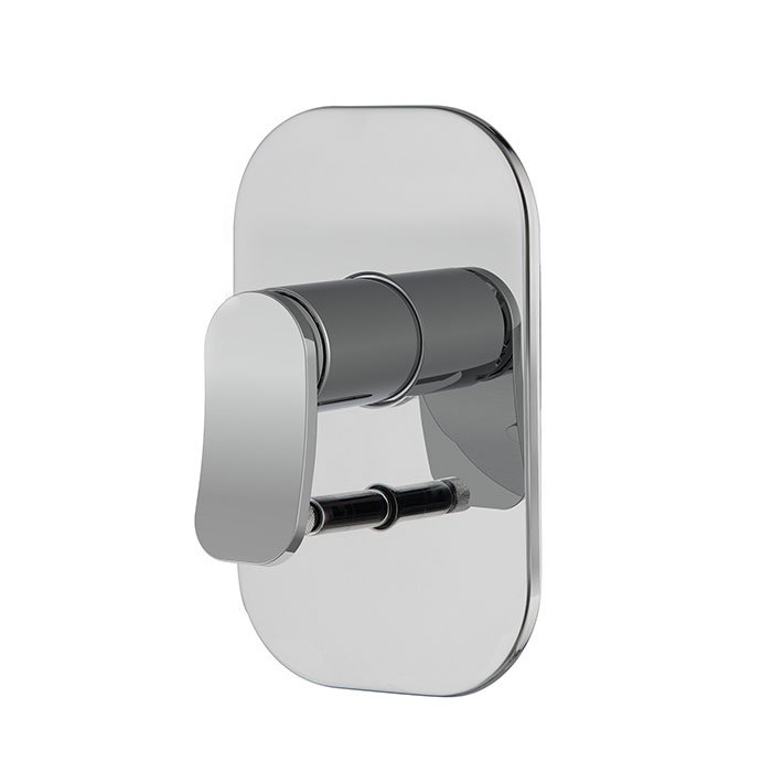 

Смеситель для душа, Fima Carlo Frattini, Flo', тип открывания воды-однорычажный, монтаж-настенный встраиваемый, с переключателем на 2 источника, внутре