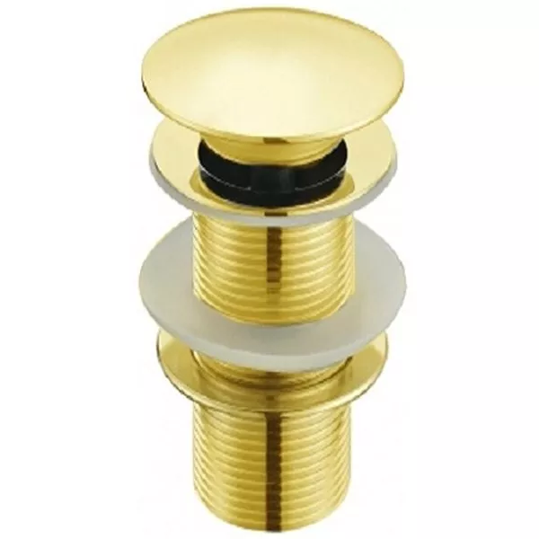 Донный клапан для раковины Ceramalux золото (RD012) - фото 1