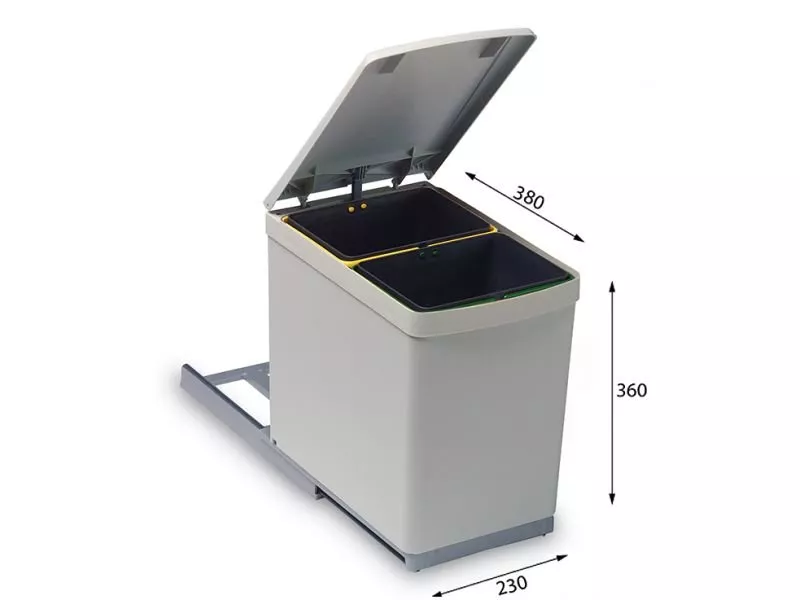 

Система сортировки мусора ALBIO 10 2X7,5 L ALVEUS,