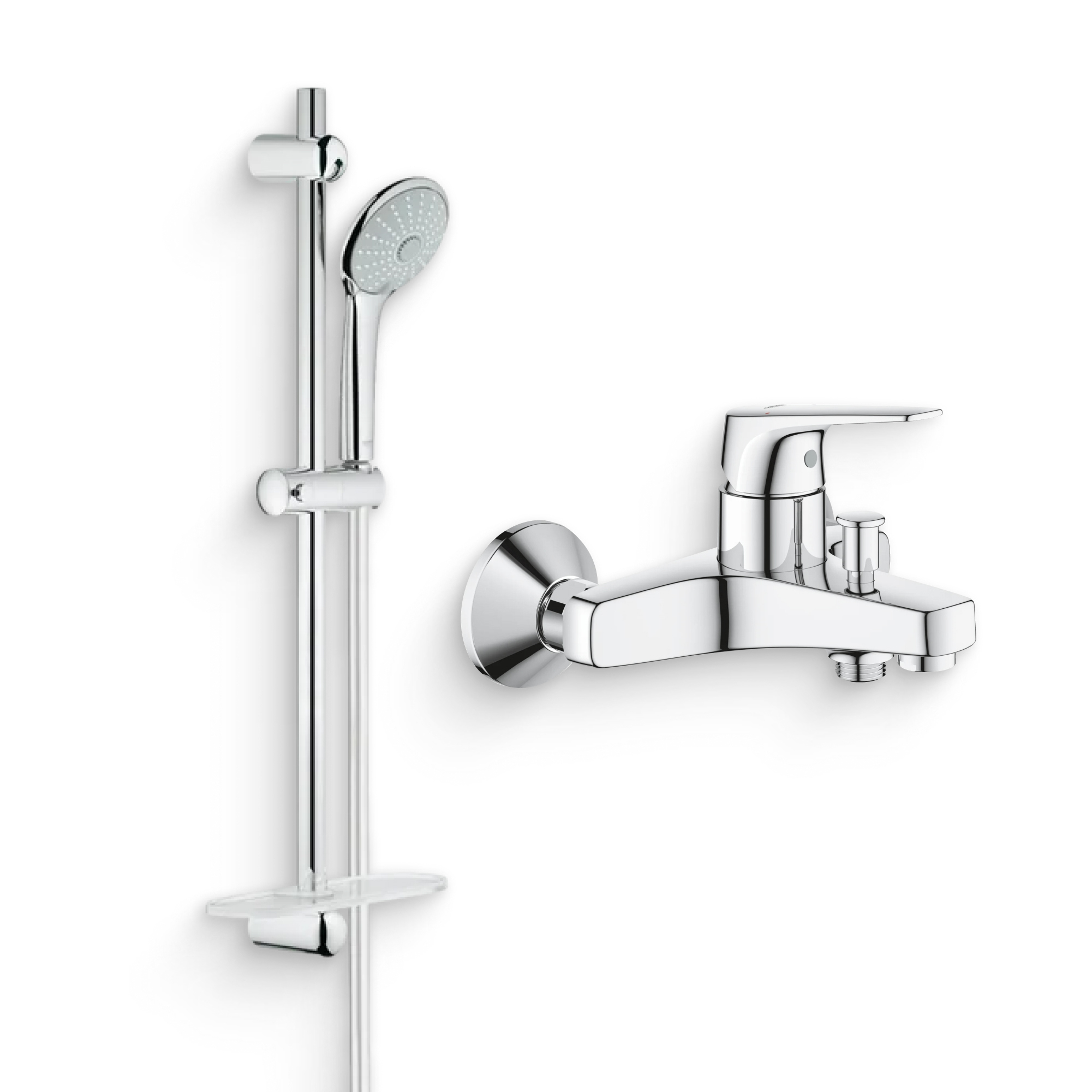

Смеситель для ванны Grohe BauFlow 23601000 + Гарнитур Euphoria 27266001