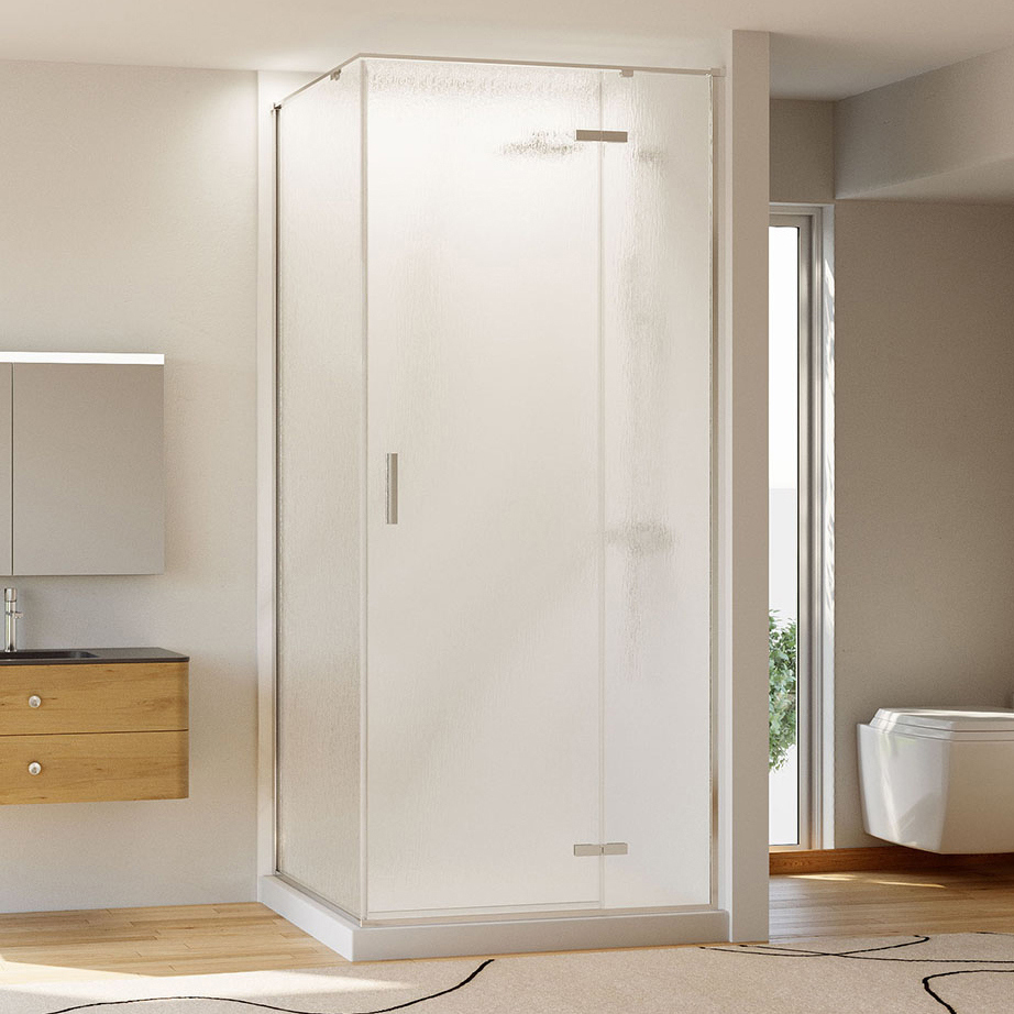 

Душевой уголок Veconi Rovigo RV-073R/R 100х90 см, профиль глянцевый хром, стекло текстурное дождь