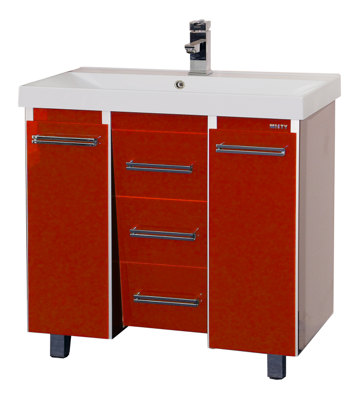 

Тумба под раковину Misty Джулия Qvatro 105 красная