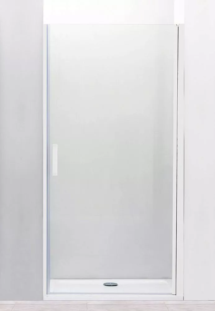 Душевая дверь Cezares Relax 90 белая стекло прозрачное