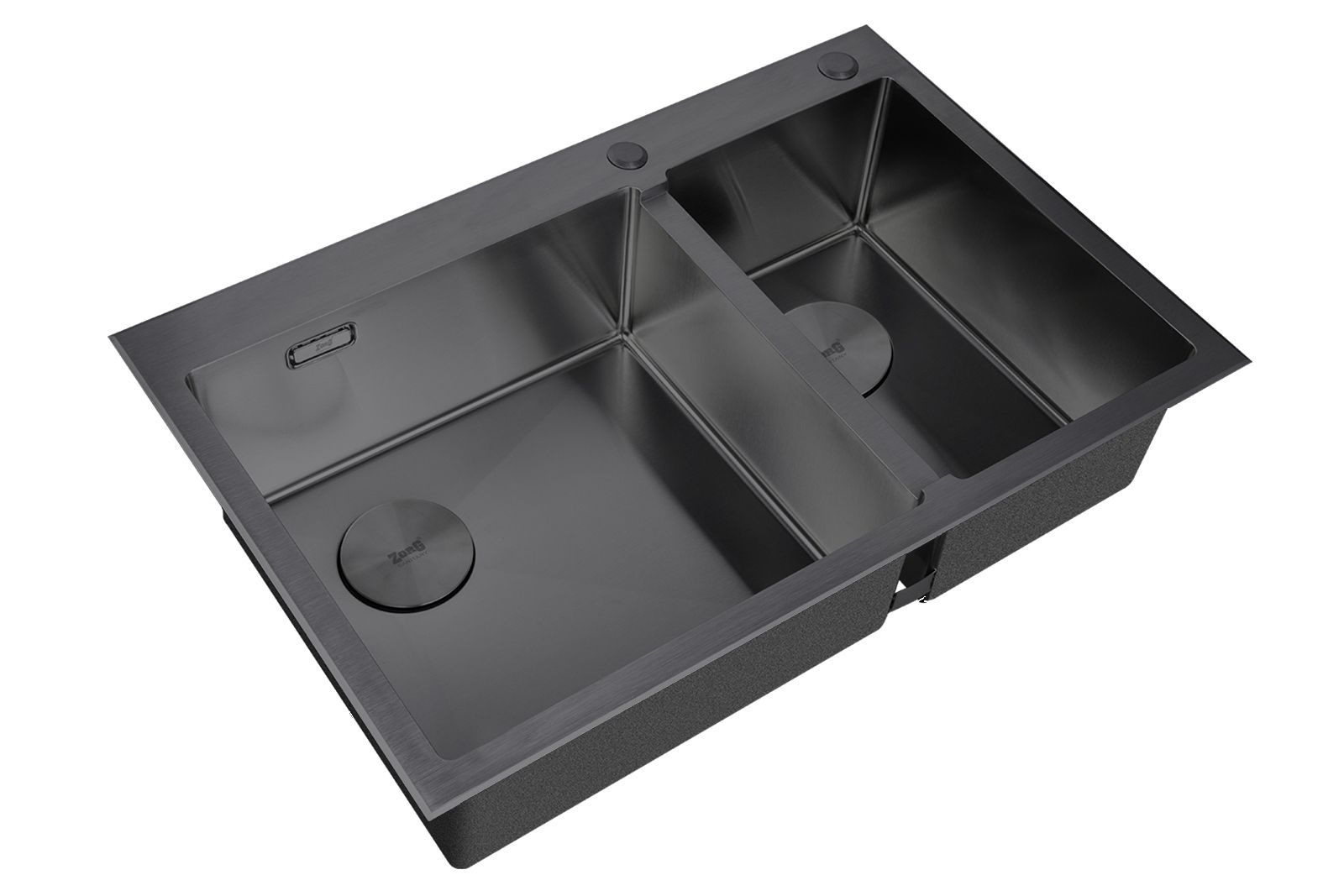 

Кухонная мойка ZorG LUX 78-2-51-L GRAFIT