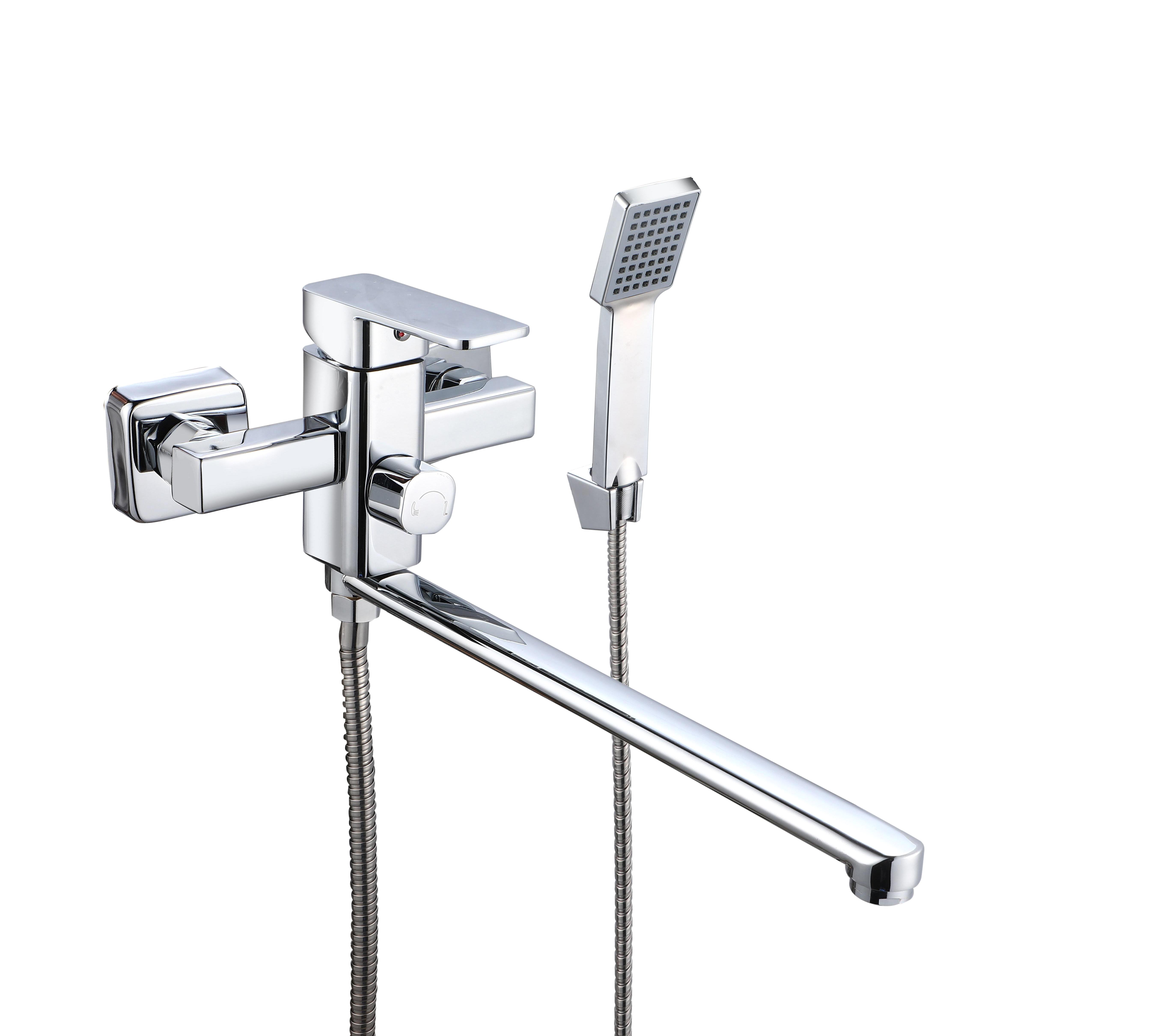 

Смеситель с длинным изливом для ванны РМС SL144 SL144-006E хром