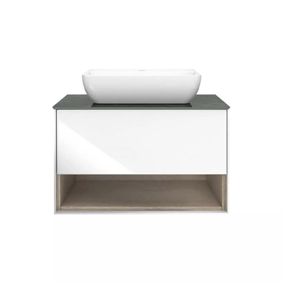 

Тумба под раковину Kerama Marazzi Plaza Modern 80 1 ящик белый