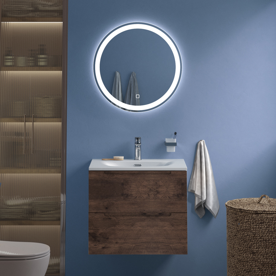 

Мебель для ванной комнаты BelBagno Etna 39 70 rovere moro, раковина BB-8099-3-70