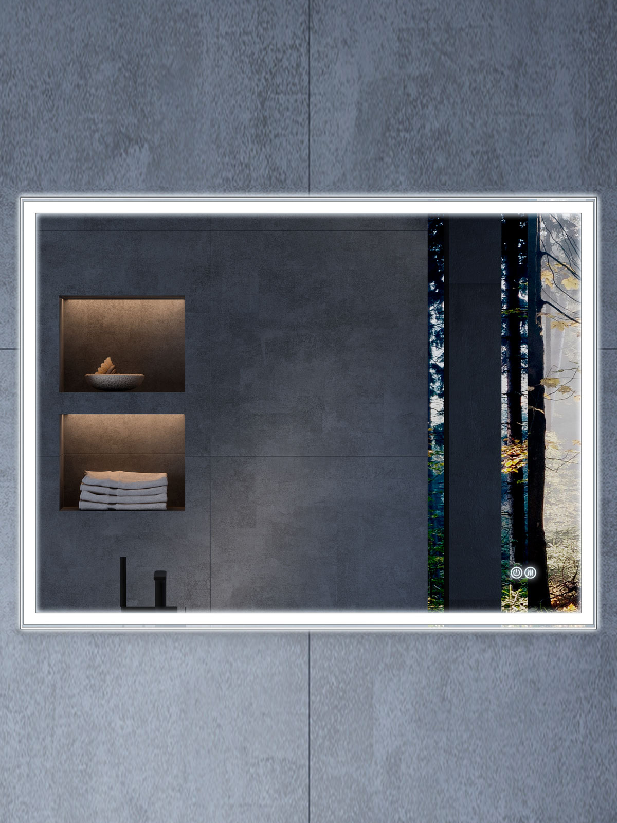 Зеркало Vincea VLM-3VN1007-2 100x70 с подсветкой и антизапотевателем 14620₽