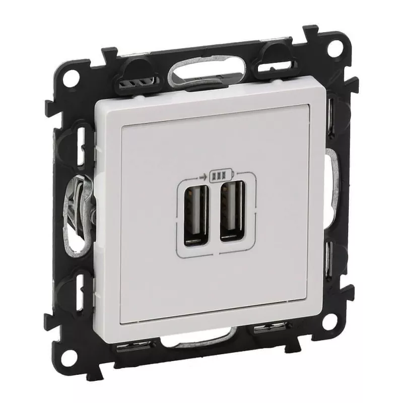 

Розетка USB двойная Legrand Valena Life 240V/5V 1500mA белая 753412