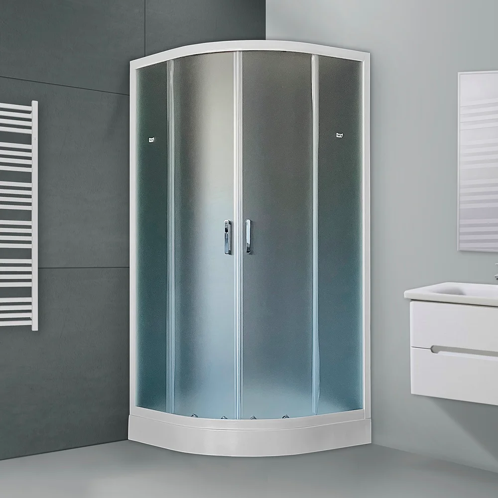 

Душевой уголок Royal Bath HKD 100х100 профиль белый стекло матовое