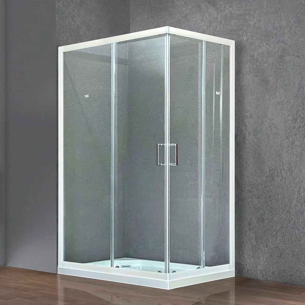 

Душевой уголок Royal Bath HPD 100x90 профиль белый стекло прозрачное