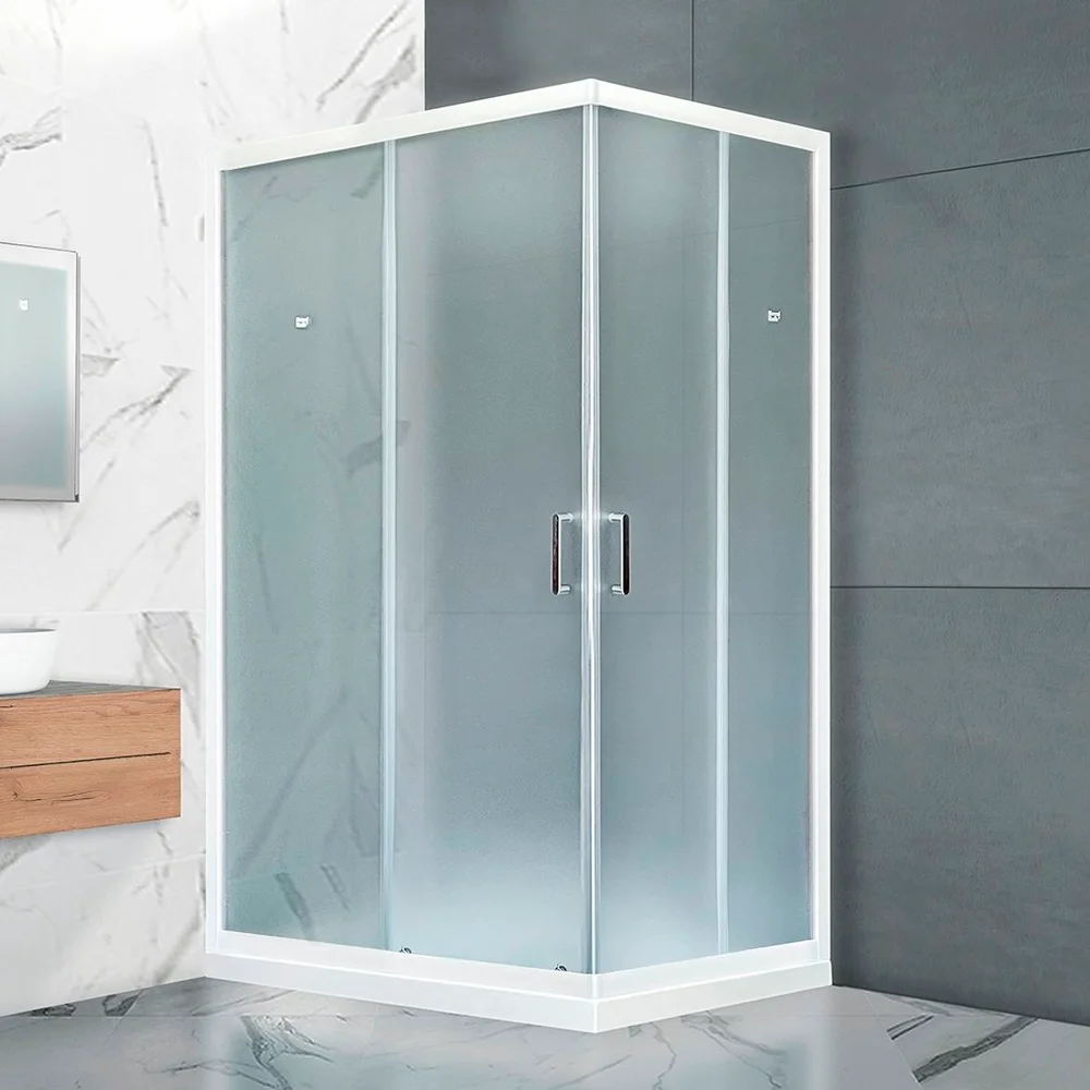 

Душевой уголок Royal Bath HPD 120х80 профиль белый стекло матовое