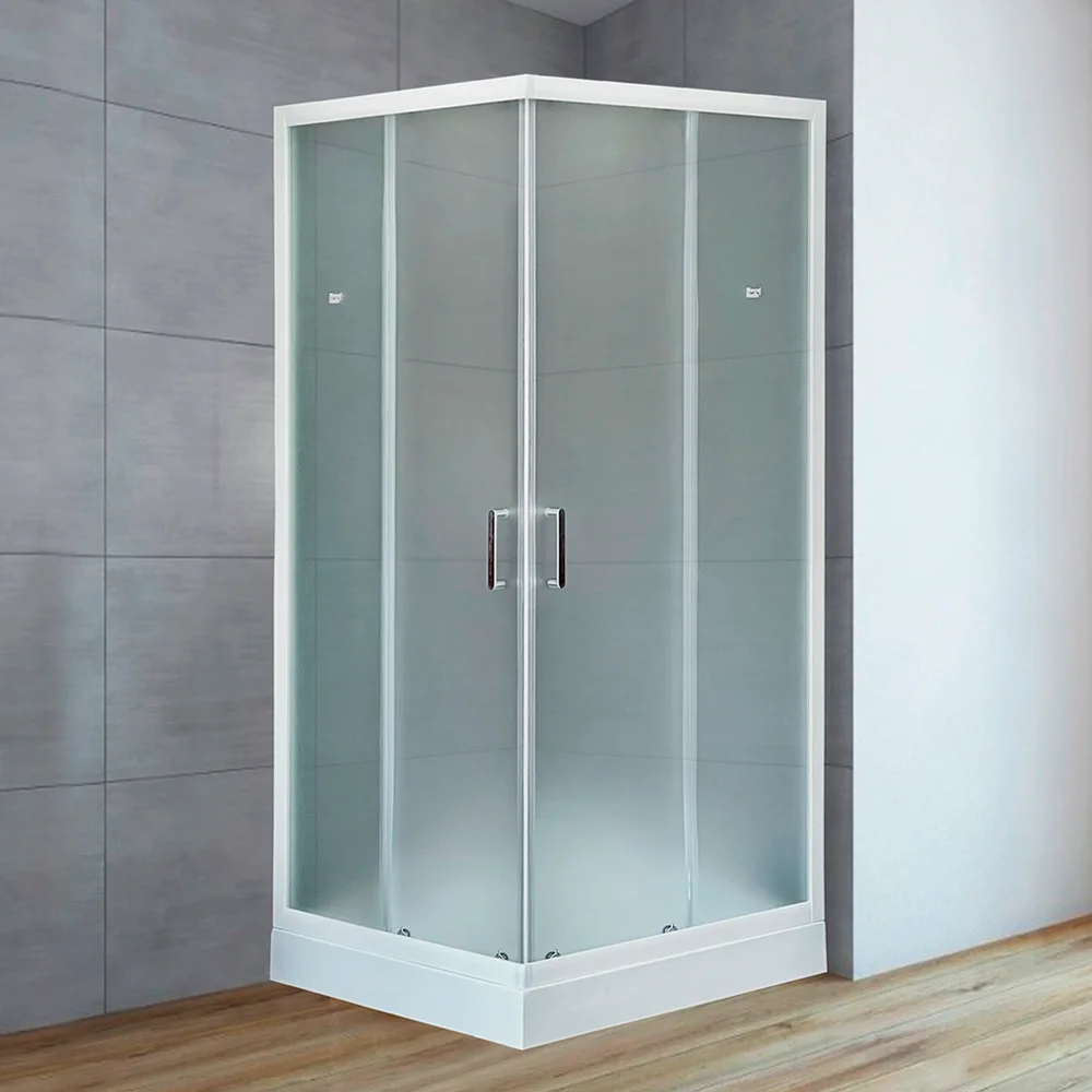

Душевой уголок Royal Bath HPD 80х80 профиль белый стекло матовое
