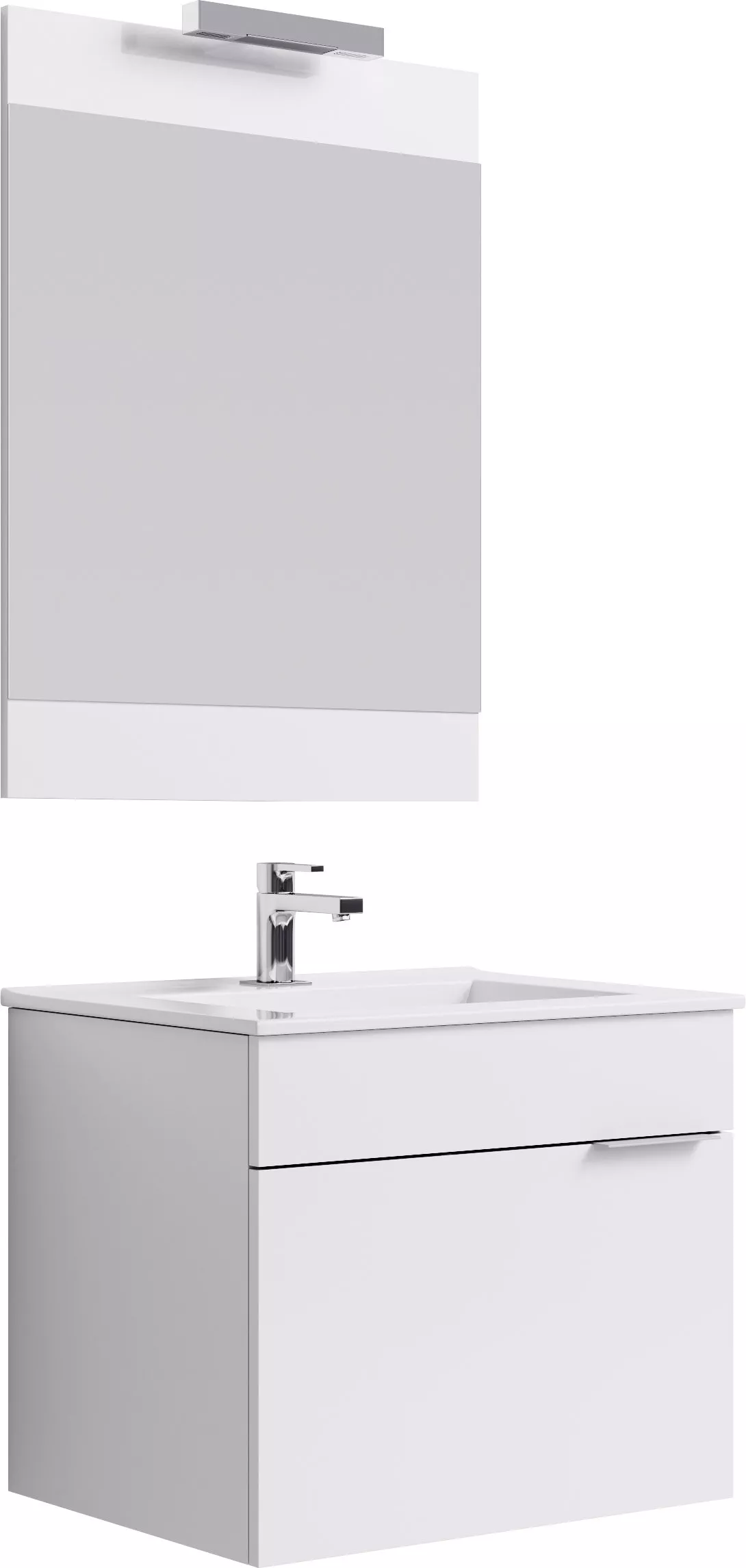 Мебель для ванной Aqwella Brig 60 подвесная, белая, цвет белый - фото 1