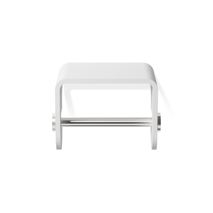 

DECOR WALTHER (Stone TPH 4) Держатель туалетной бумаги, подвесной, с полочкой,10 х13 х10 см, композит SOLID SURFACE, цвет: белый /нерж. сталь матовая