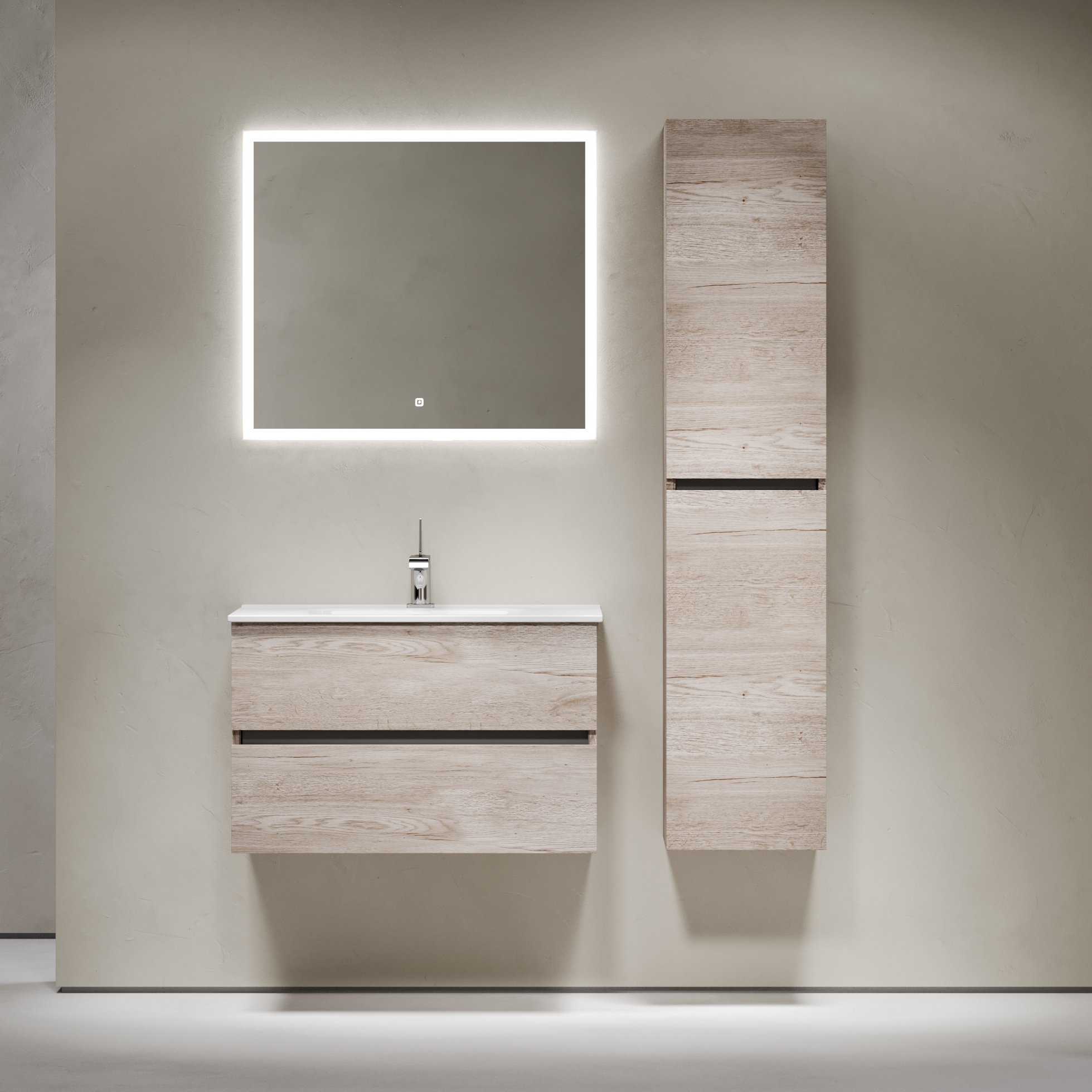 

Мебель для ванной комнаты Sancos Urban 80 см дуб галифакс натуральный