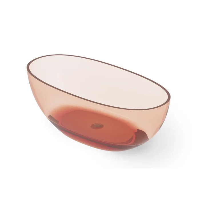 DEA DESIGN Nature Ванна отдельностоящая 165x80xh58 см из полимера Glasstech с сифоном и хромиров дклапаном цвет Brown Copper R9 523349₽