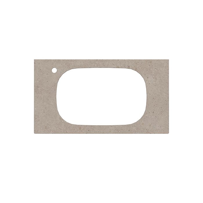 

Спец. изделие декоративное для раковин, встраиваемых сверху MAGICA Риккарди 90 см, бежевый матовый