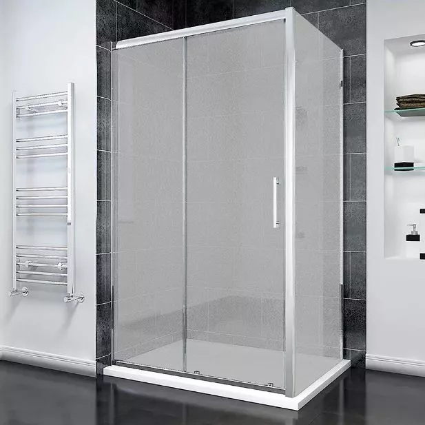 

Душевой уголок Veconi Rovigo 130х90 хром, стекло pear