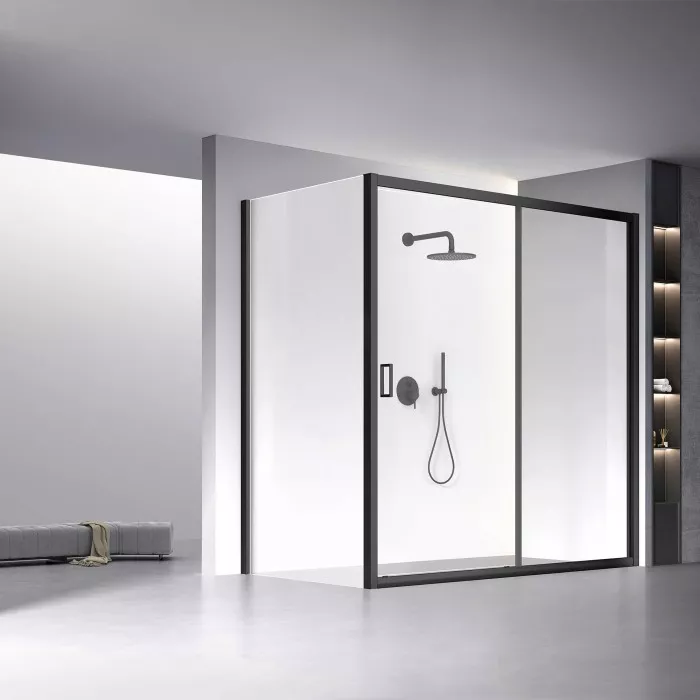 

Душевой уголок Veconi Rovigo RV-060B 170х110 см, профиль матовый черный, стекло прозрачное