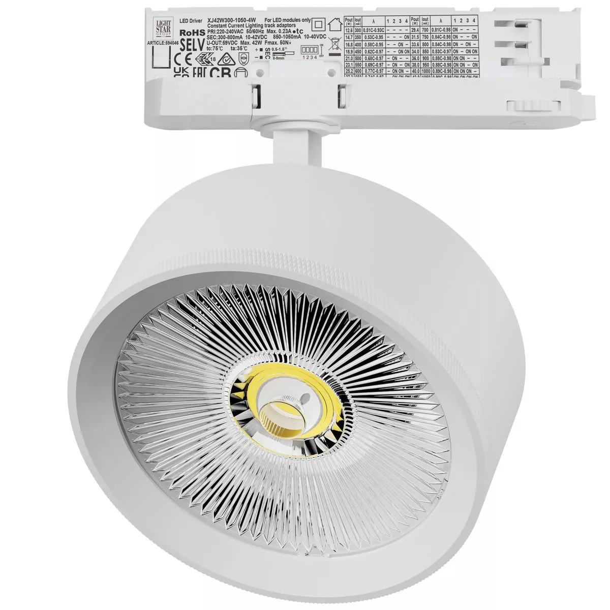 

Трековый светильник Quattro LED с адаптером Lightstar Alta Pro A5736QT