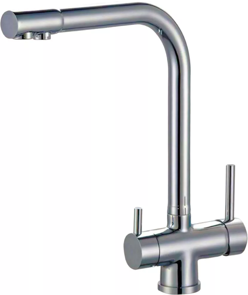 

Смеситель для кухни Zorg Sanitary ZR 348 YF NICKEL c подключением фильтра хром, никель
