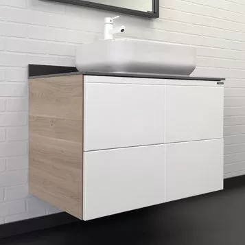 

Тумба для комплекта Comforty Таллин 80 00-00009969 дуб натуральный, столешница антрацит