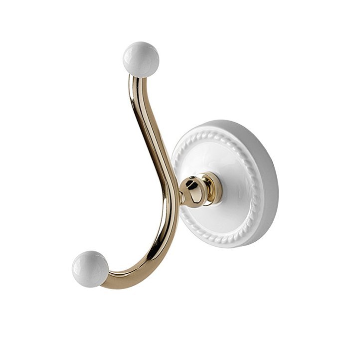 

Devon DOROTHY вешалка-крючок настенный, держатель цвет: золото светлое/белый