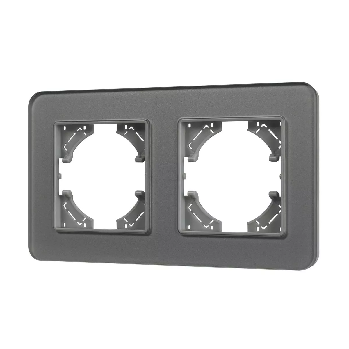 

Рамка на 2 поста стеклянная Arlight FRM-OMALI-GS-2-GR 049694