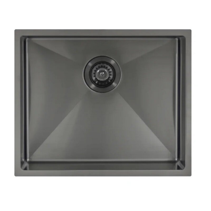 Мойка Seaman Eco Marino SME-530-GL (Gun Light, PVD, satin), стандартная комплектация - Светлая оружейная сталь