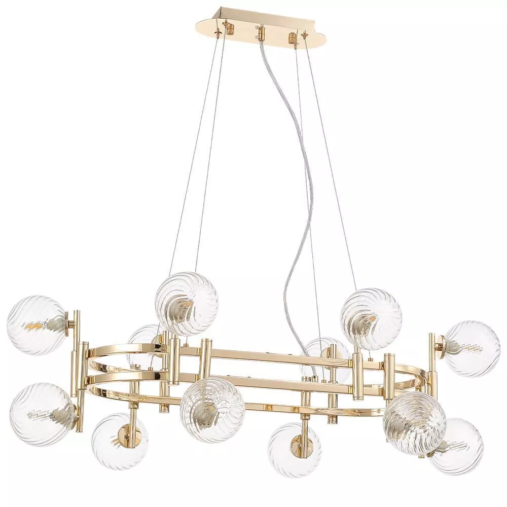 

Подвесная люстра Crystal Lux Luxury SP12L Gold