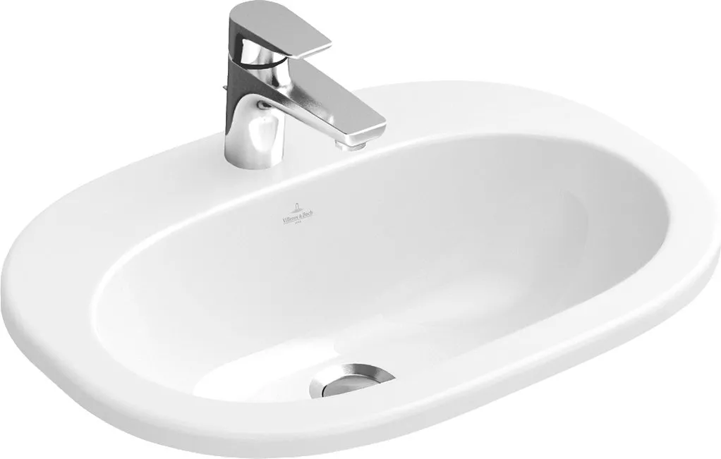 Раковина Villeroy & Boch O.novo 4161 56 R1 alpin, цвет белый - фото 1