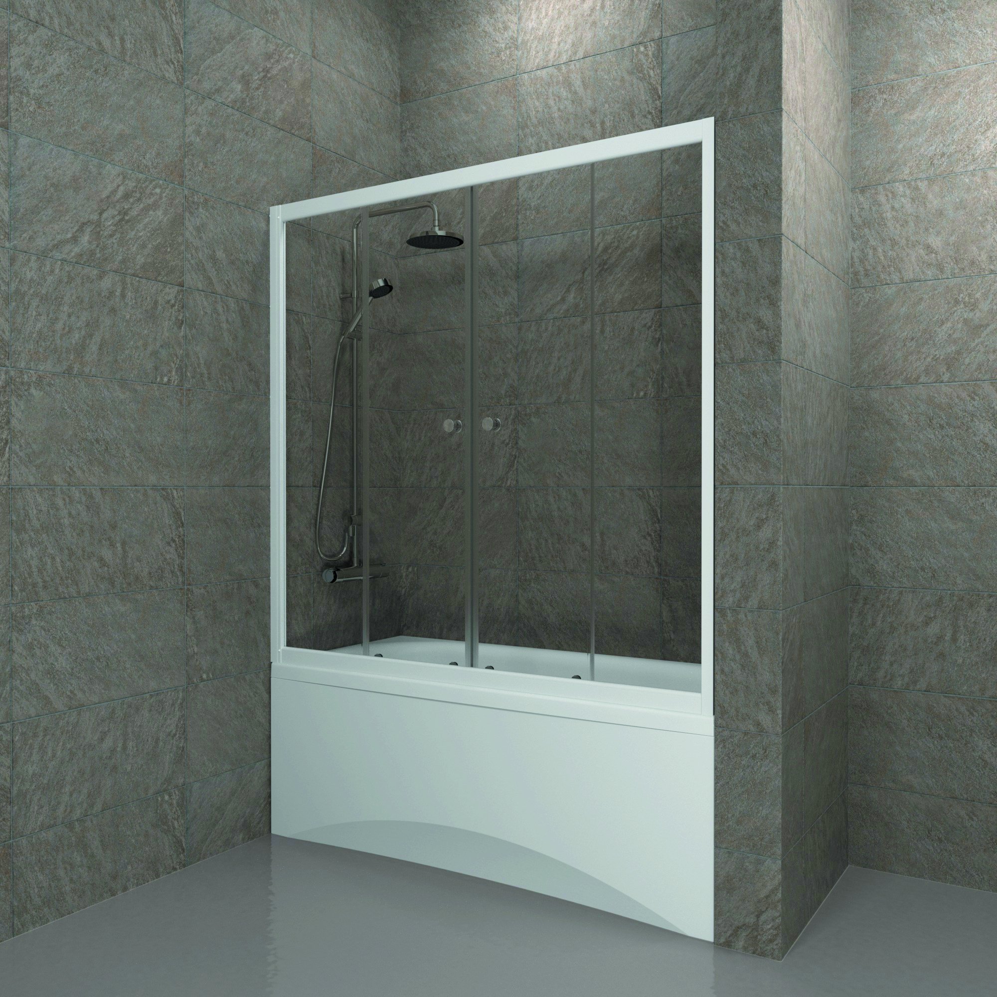 

Шторка на ванну Triton Ультра 170 профиль глянцевый белый