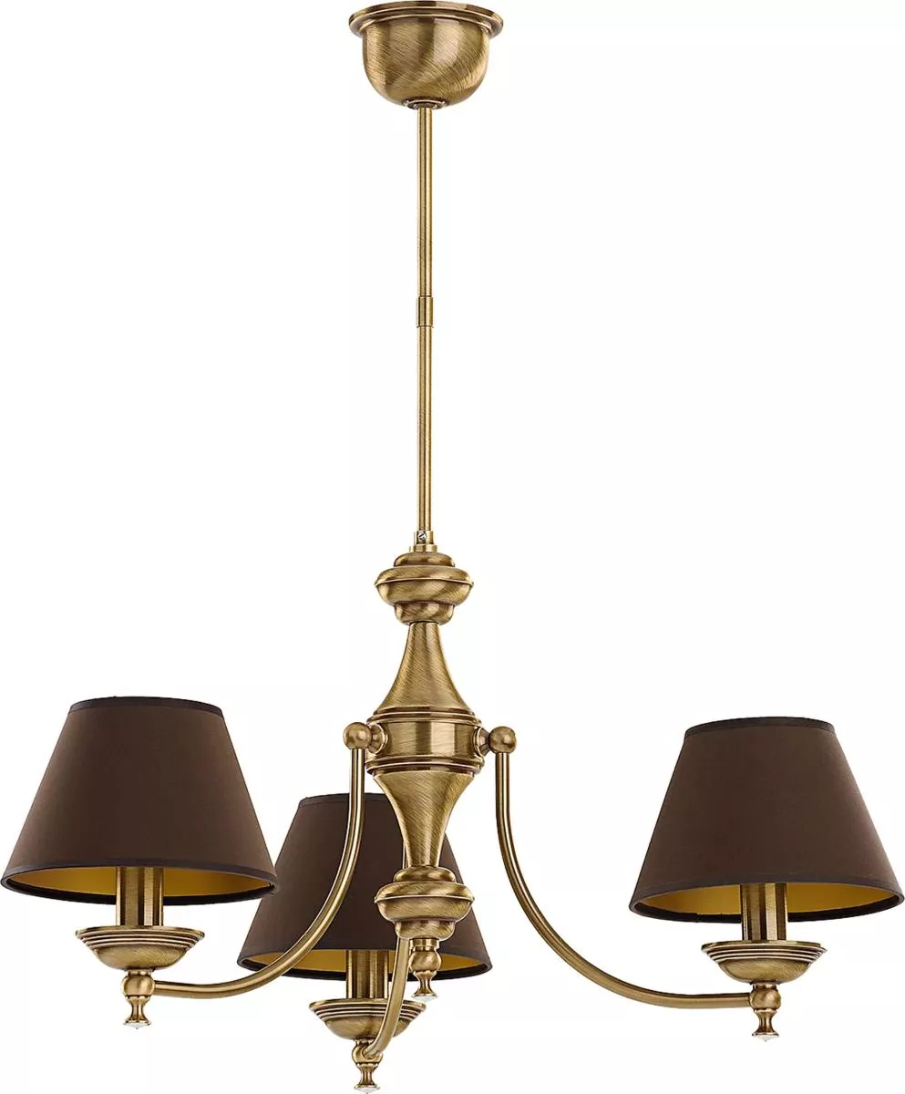Люстра на штангера Kutek San Marino Lampshade SAN-ZW-3(P/A)CR