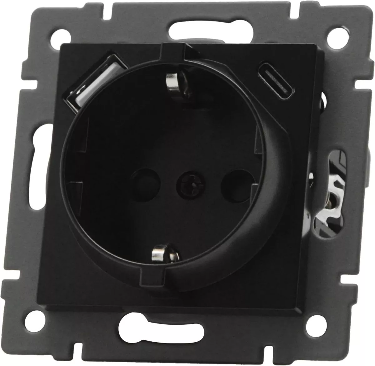 

Механизм розетки с USB зарядкой Arlight SCT-MUAC-PL-BK-V (250V, 16A) 049830