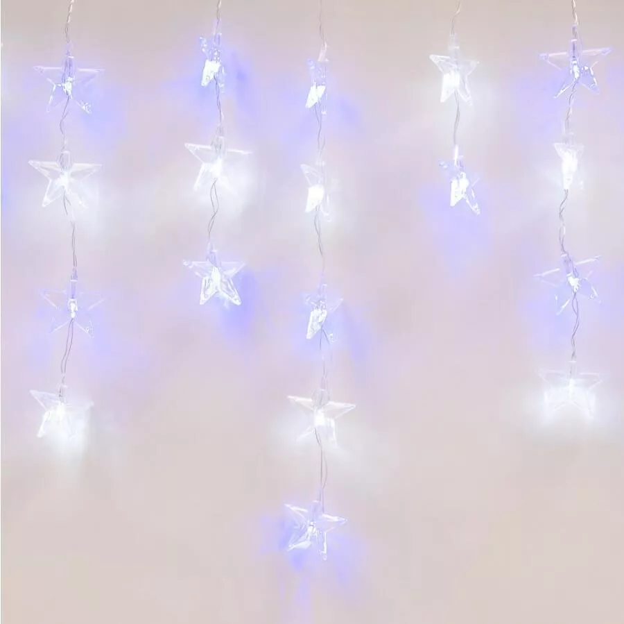 

Светодиодная гирлянда Uniel занавес 220V белый ULD-E5505-196/DTK WHITE-BLUE IP20 STARS-1 UL-00001410