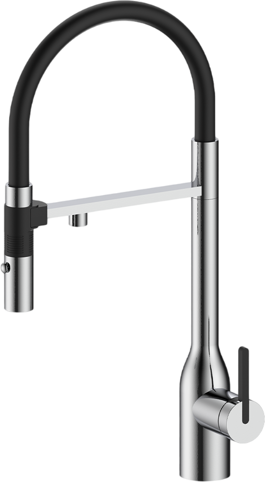 

Смеситель для кухни Paulmark Magneto One Ma213188-BS брашированная сталь