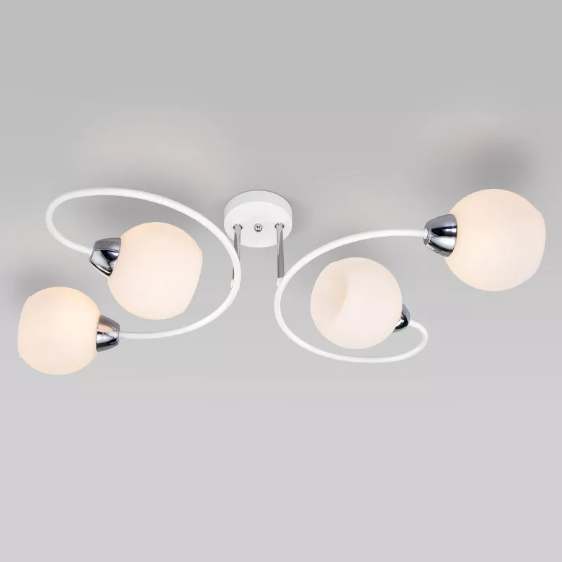 

Люстра на штанге Eurosvet TULIA 30136/4 белый