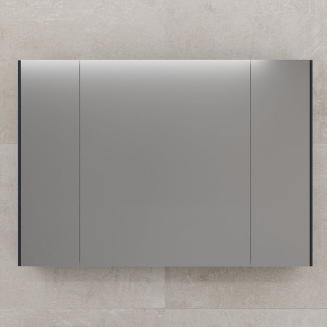 

Зеркальный шкаф "ЛИМА 100" эмаль, графит