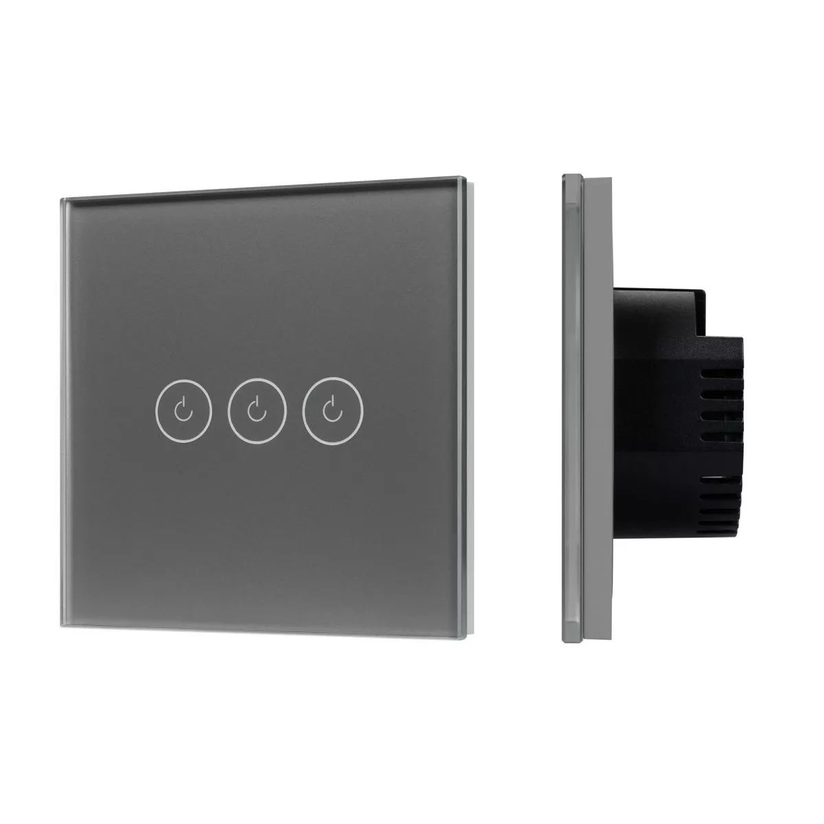   Santehnika Room Выключатель сенсорный Arlight SWT-OMALI-S03-ZB-GR (250V, 10A, Zigbee) 050047