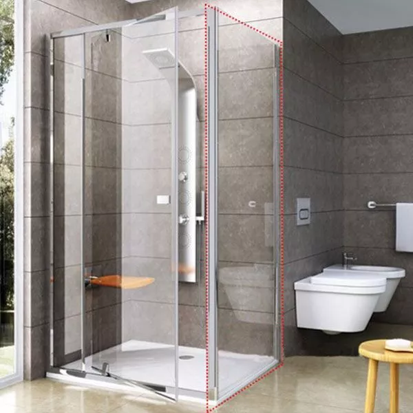

Душевая перегородка Ravak PPS-100 Transparent, профиль белый