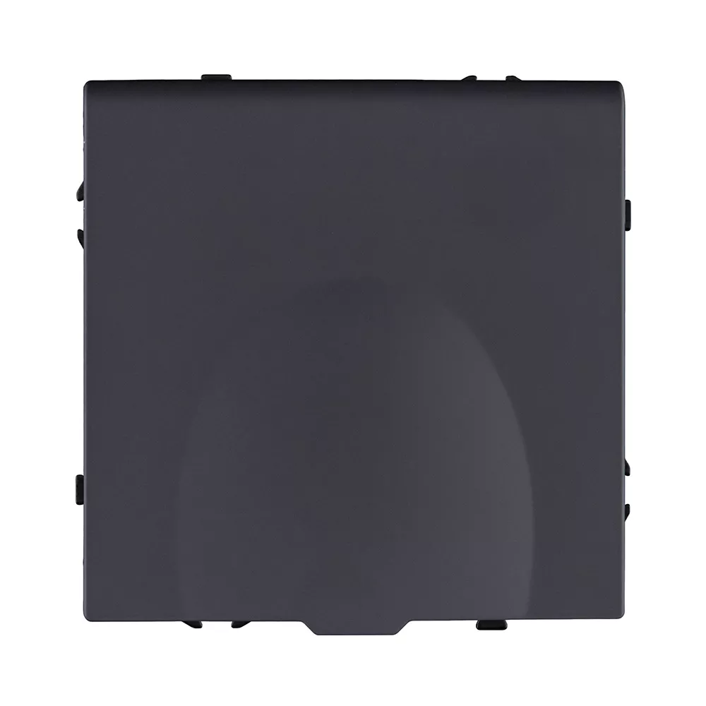 Розетка штепсельная SCHUKO 16A/250 В с крышкой, черный матовый Kollinger Eclipse EC-015BK