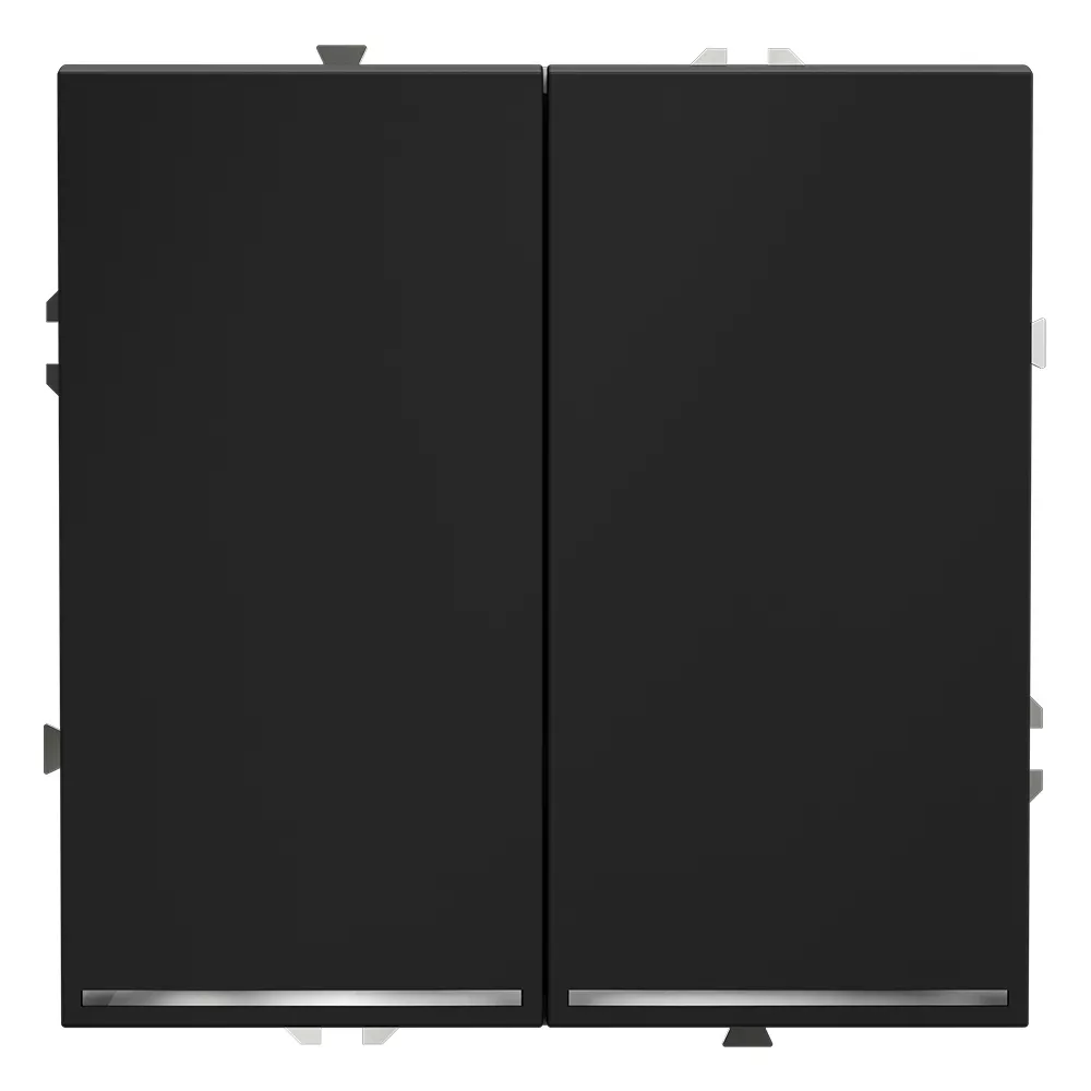 Выключатели Проходной переключатель двухклавишный с подсветкой Voltum S70 VLS020407