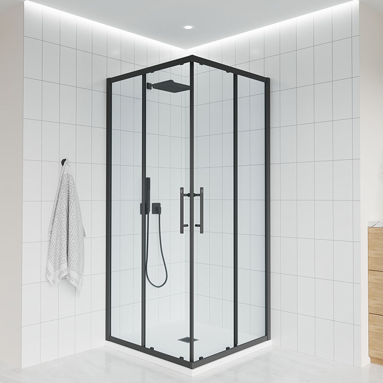 

Душевой уголок Veconi Evo 300 B 100х80 см, профиль матовый черный, стекло прозрачное