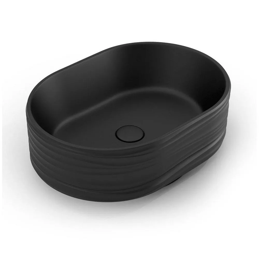 

Раковина накладная Kerama Marazzi Artbasin Conchiglia 50 черный матовый (SA.NN.wb.50BLK.M)