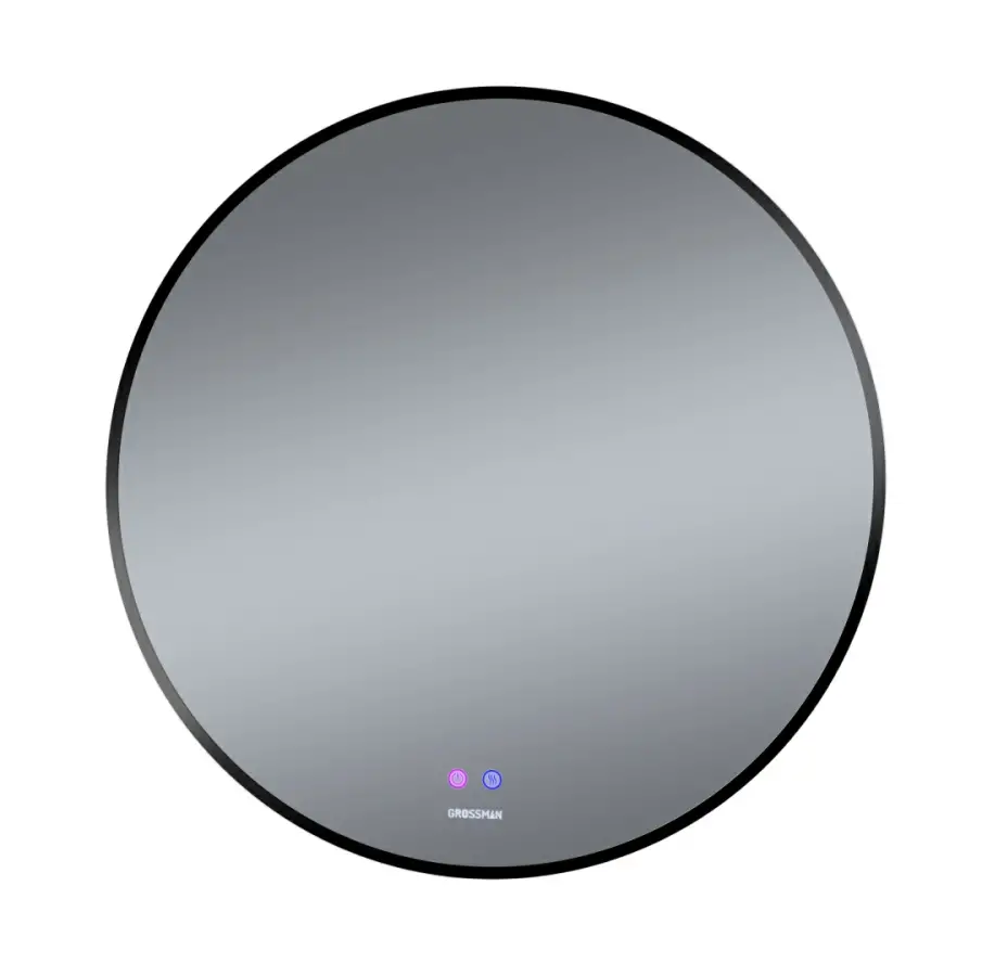 

Зеркало круглое Grossman Cosmo-норма Black 80 с подсветкой, с антизапотевателем