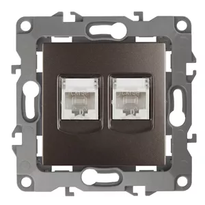 

Розетка информационная двойная 2XRJ45 Эра 12-3108-13 Б0019355